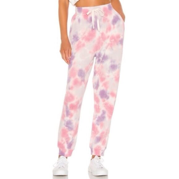 Show Me Your Mumu Sunday Sweatpants in Candy Tie Dye Size Large - Picture 1 of 7